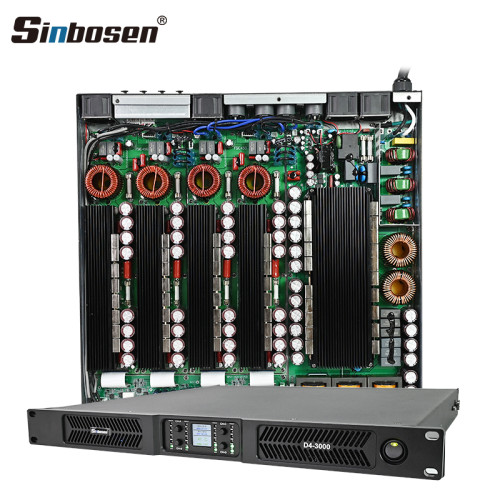 Sinbosen D4-3000 2.0 High cost performance 4 channel digital power amplifier 3000w
