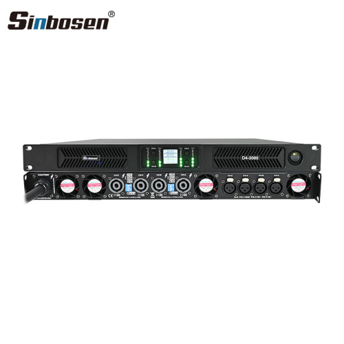 Sinbosen D4-3000 2.0 High cost performance 4 channel digital power amplifier 3000w
