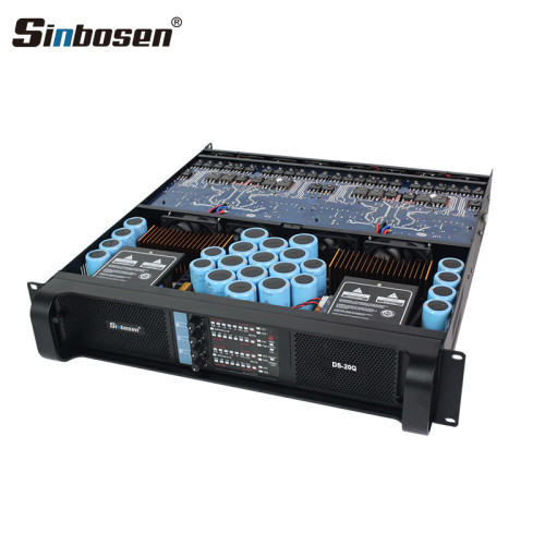 Sinbosen DS-20Q 4000 watt 4 channel professional bass power amplifier dual 18 inch subwoofer