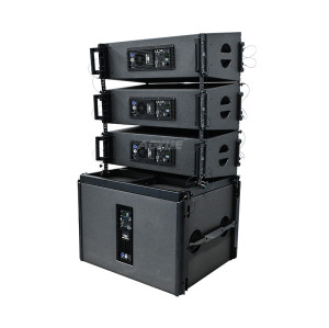 Active dual 10 inch line array and 18 inch Subwoofer speaker
