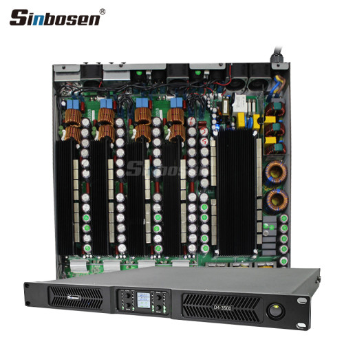 D4-3500 V2.0 3500W 4 Channel 1U Class D Power Amplifier PA Subwoofer With Brackets and Temperature Monitoring