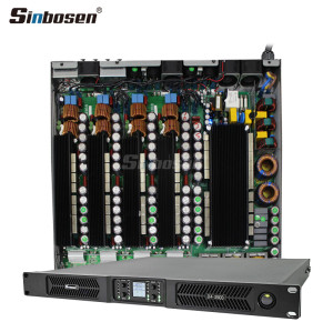 D4-3500 V2.0 3500W 4 Channel 1U Class D Power Amplifier PA Subwoofer With Brackets and Temperature Monitoring