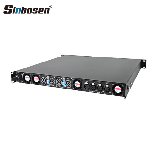 D4-3500 V2.0 3500W 4 Channel 1U Class D Power Amplifier PA Subwoofer With Brackets and Temperature Monitoring