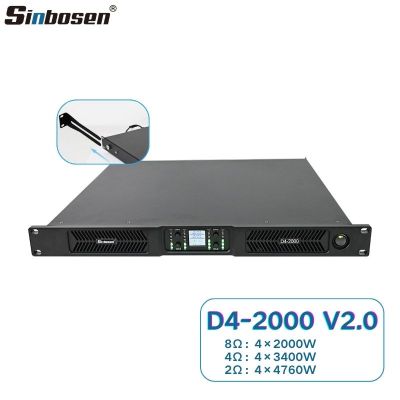 D4-2000 V2.0 4 channel 2000w audio digital power amplifier for professional performance