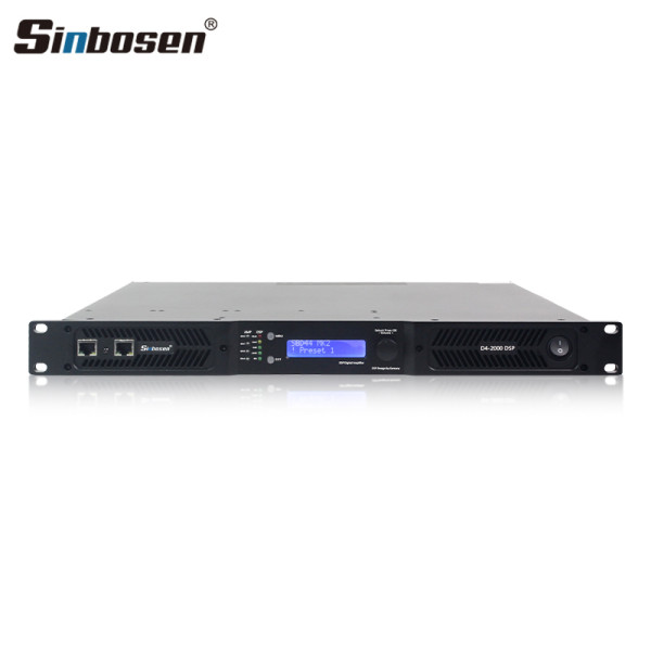 D4-2000 DSP 2000 W przy 8 omach Profesjonalny wzmacniacz audio klasy D