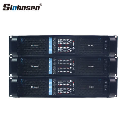 Sinbosen FP20000Q 4000 watts 4 canaux professionnel amplificateur de basse basse double 18 pouces subwoofer