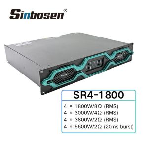 SR4-1800 2Ω stable Work Ultra-Quiet Cooling System 2U Home Theater Power Amplifier 4-channel 1800W