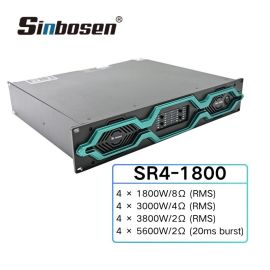 SR4-1800 2Ω stable Work Ultra-Quiet Cooling System 2U Home Theater Power Amplifier 4-channel 1800W