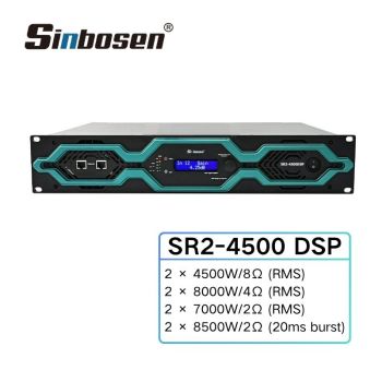 SR2-4200DSP Ultra-Quiet Cooling System 2U 4200W digital Power Amplifier German ALLDSP software