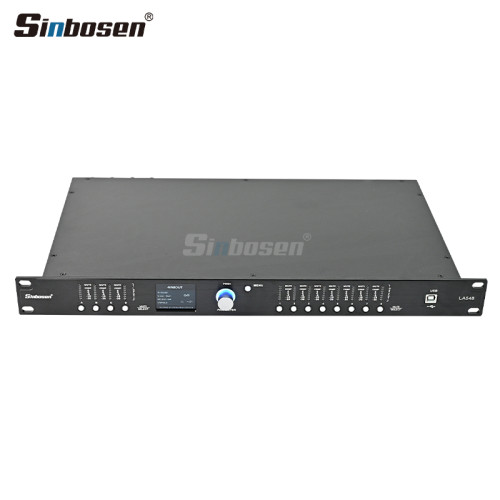 LA548 4-input 8-output digital processor audio with AES/AUTO EQ/AUTO FiR