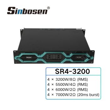 Ultra-Quiet 2U Suitable for Home Theater 4 channels 3200W Power Amplifiers 2ohms work stable