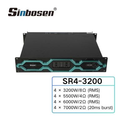 Ultra-Quiet 2U Suitable for Home Theater 4 channels 3200W Power Amplifiers 2ohms work stable