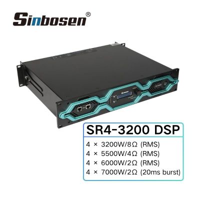 DSP SR4-3200 4-channel 3200W Ultra-Quiet Home Theater DSP power amplifier use German ALLDSP software