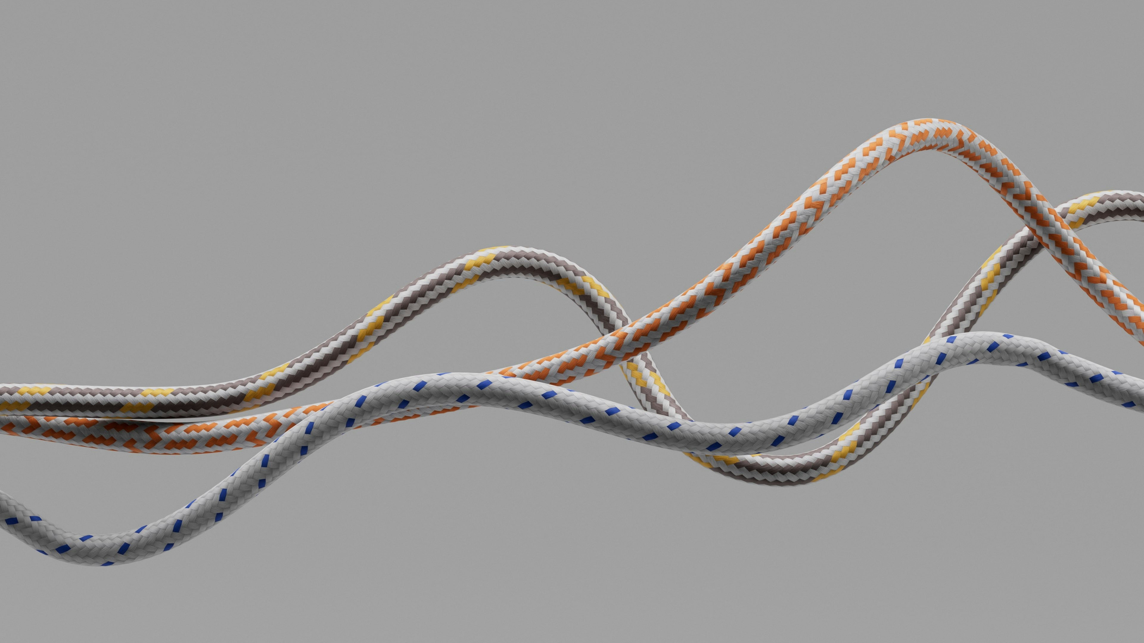 A high-quality braided professional speaker cable with gold-plated connectors.