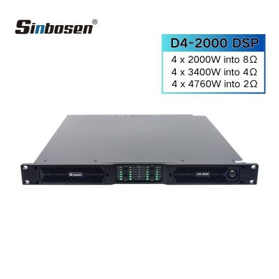 D4-2000 DSP 2000W @8ohms Class D Professional Audio Amplifier
