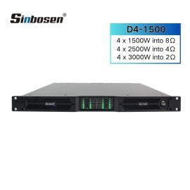 D4-1500 Digital amplifier 90V-270V 2 ohms stable 1500w power amplifier 4 channel