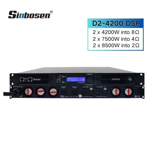 D2-4200 DSP 4200W @8ohms High Power Subwoofer Digital Amplifier