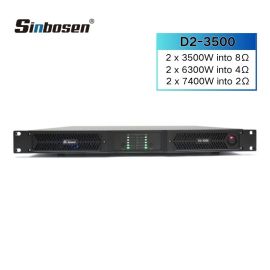 Sinbosen high power 2 ohm 7435 watts per channels 2CH class d subwoofer amplifier D2-3500