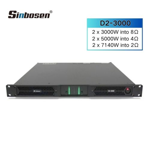 7140 watts 2CH class d power amplificador D2-3000 for subwoofer 2 ohm stable amplifier