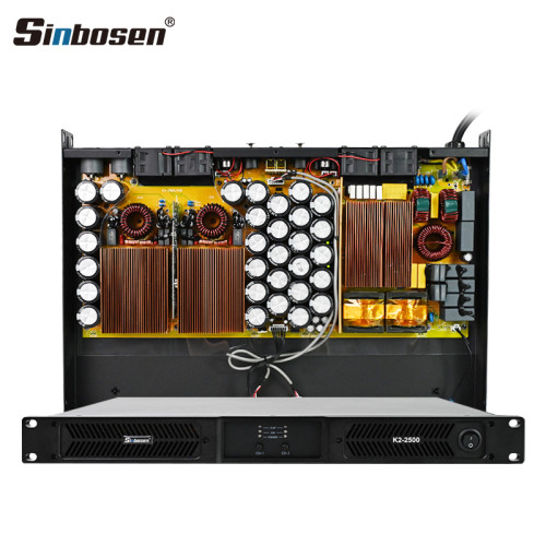 K2-2500 digital power amplifier 2 channel 2500w for line array speaker