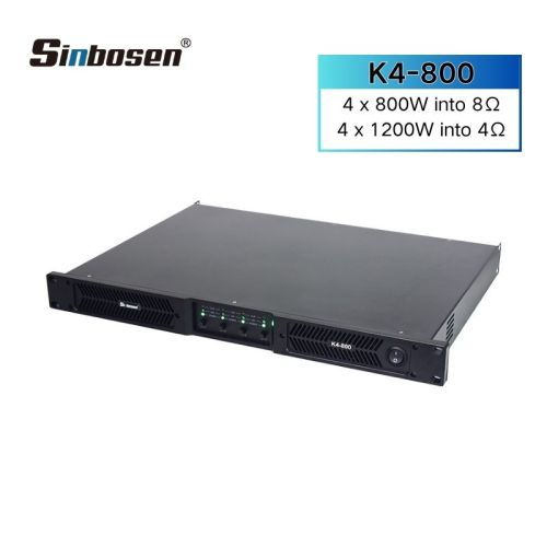 800 watts 4 channel power amplifier class d 1U professional audio