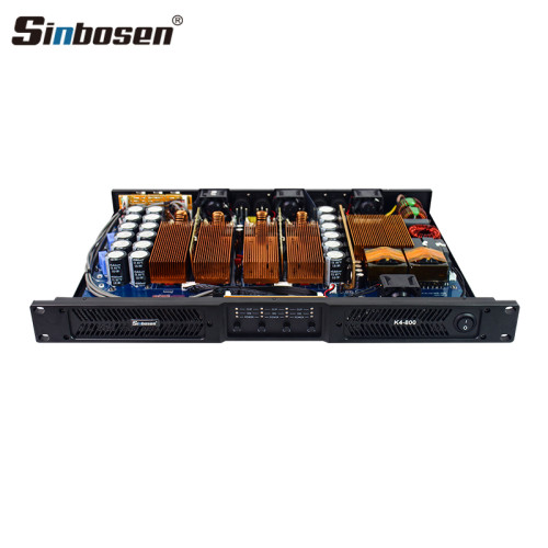 800 watts 4 channel power amplifier class d 1U professional audio
