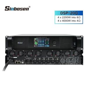 DSP-20Q 4.3" Touch screen DSP Power Amplifier 4 channels with fir filter