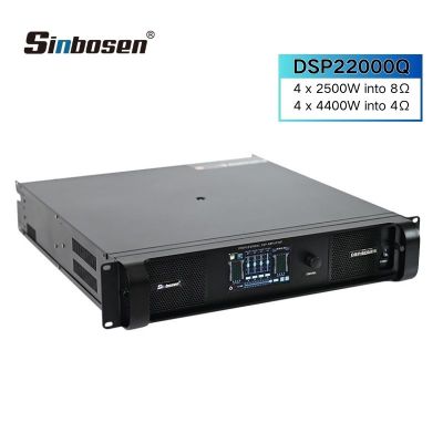 2500w DSP 4 channel class td switching power amplifier touch screen 4.3
