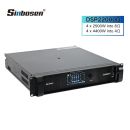 2500w DSP 4 channel class td switching power amplifier touch screen 4.3"