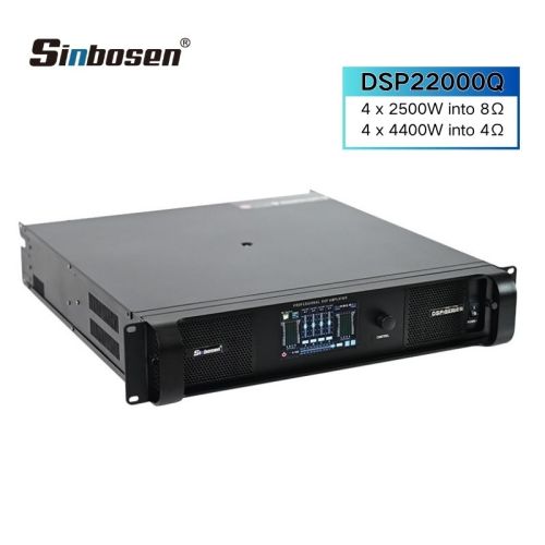2500w DSP 4 channel class td switching power amplifier touch screen 4.3"