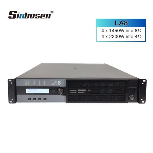 Dsp power amplifier 4 input 4 output LA8 Professional Multifunctional Audio Amp