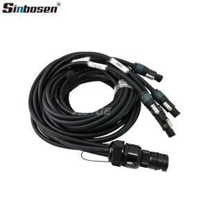 2*4mm Fan-out for CA-COM cables, Neutrik NL2/NL2/NL2/NL2