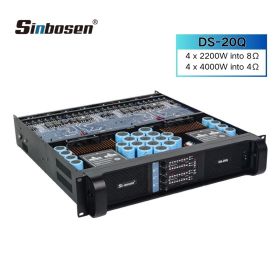 Sinbosen DS-20Q 4000 watt 4 channel professional bass power amplifier for dual 18 inch subwoofer