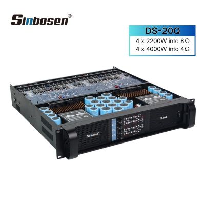Sinbosen DS-20Q 4000 watt 4 channel professional bass power amplifier for dual 18 inch subwoofer