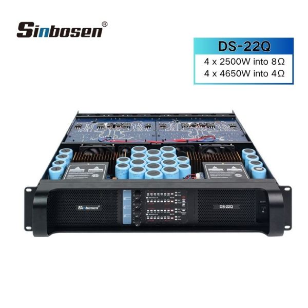 Sinbosen Sound Equipment 4650w 4 Channels powerful Professional Power Amplifier for Subwoofer