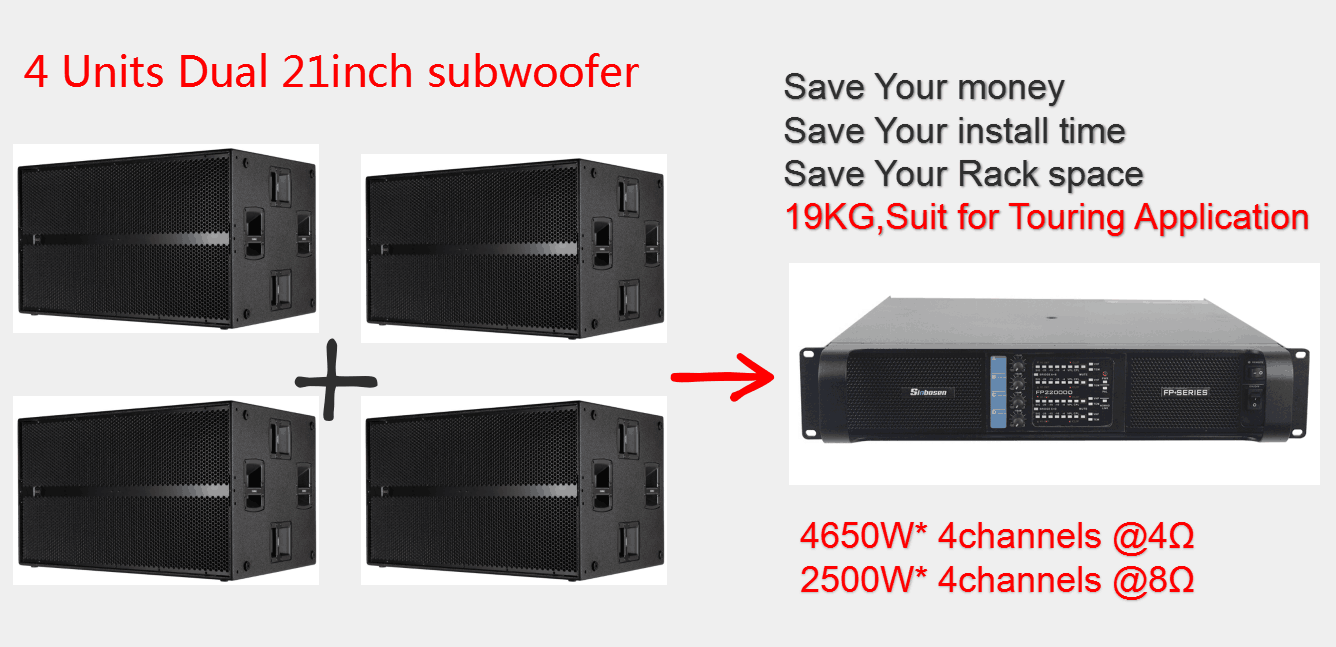 Actualización de condensador FP20000Q amplificador de potencia profesional  de 4 canales y 10000 vatios para subwoofer.