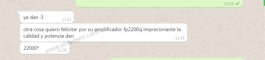 Amplificador de potência FP22000Q