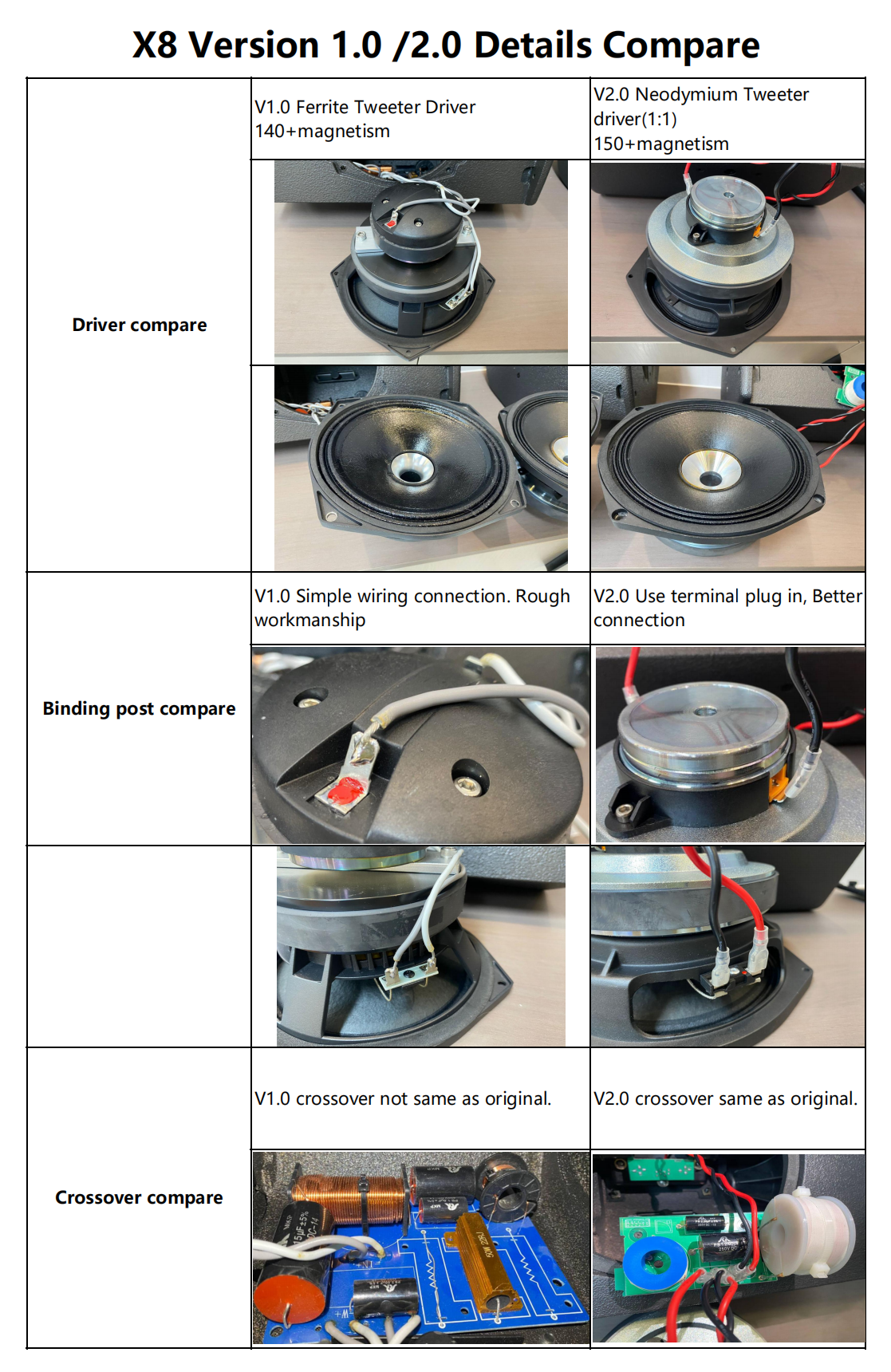 X8 monitor speaker