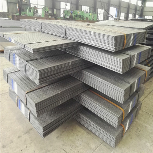 mild steel chequered plate ms checker plate checkered steel plate embossed steel plate Riffled steel plate 1.5-12mm