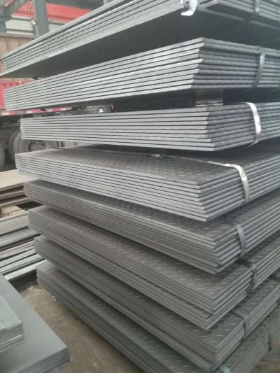 10mm hot rolled checkered steel plate with tear drop pattern for truck