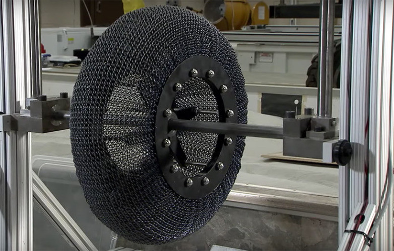 NASA’s new titanium tires can never get a flat