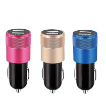 3.4A Dual USB Port Car Charger Adapter for iPhone 8/Samsung