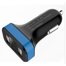 2.1A Rapid Dual USB in-car charger with LED display for mobile phone