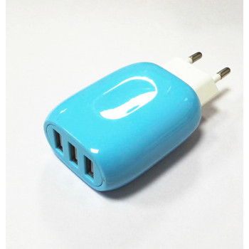 3-Port 5V 3.1A Smart Travel USB Charger Adapter Wall Portable EU Plug