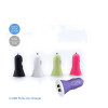 2 USB Port Double Dual Mini Car Charger Adapter Power For Universal Mobile Phone