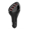 50W 10A 4-Port USB Car Charger with Smart Identification for iPhone 7 / 6s / Galaxy S8 /S7 / S
