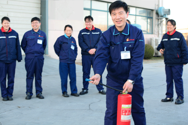 Un'esercitazione antincendio di Dalian Hongsheng Machine Co., Ltd