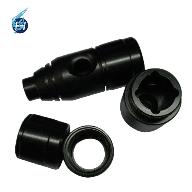 black colorful anodizing spare parts products surface treatment customized cnc machining parts