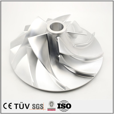 Five axis machining center processing parts, compressor, fan parts processing, AL7075 material