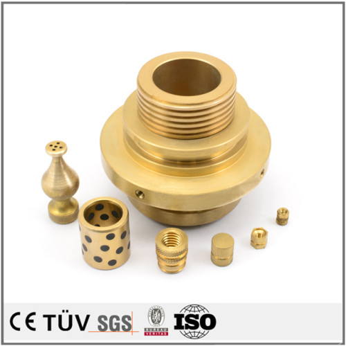 Precision brass turning fabrication service CNC machining motor parts